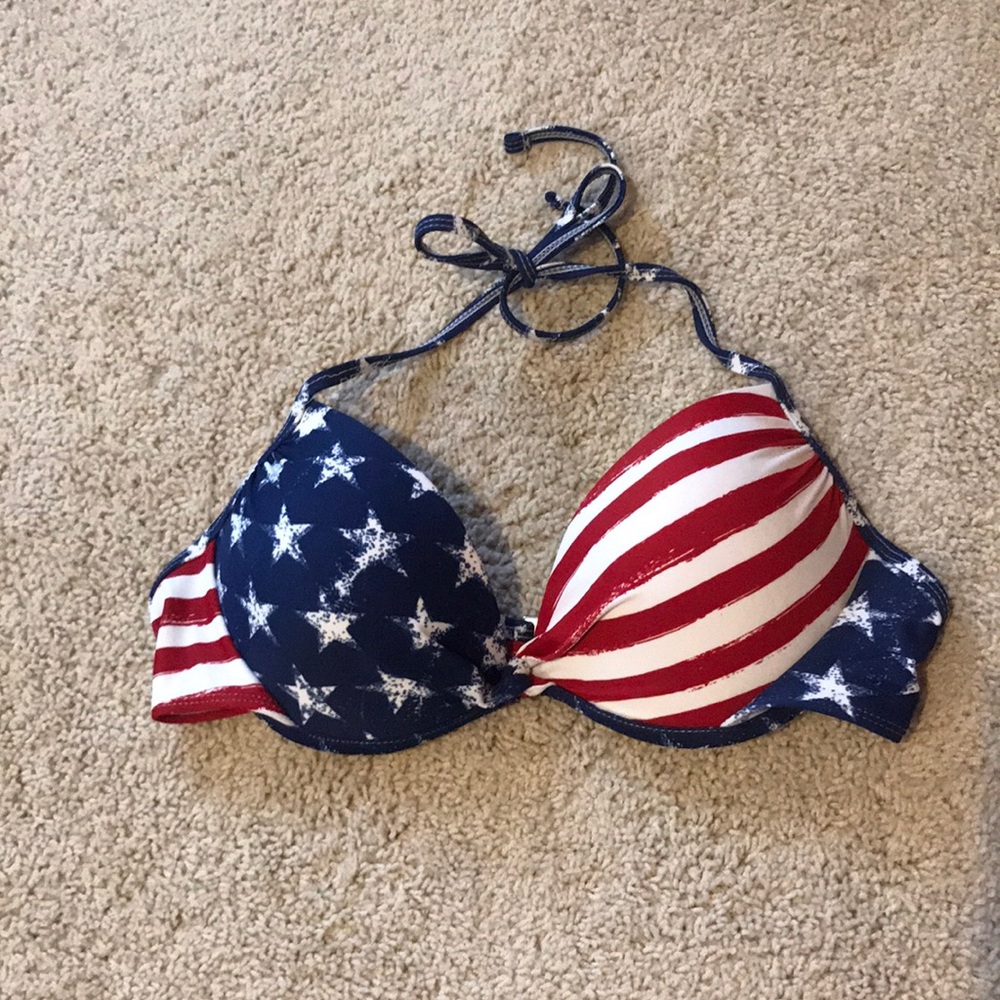 American flag bikini top
